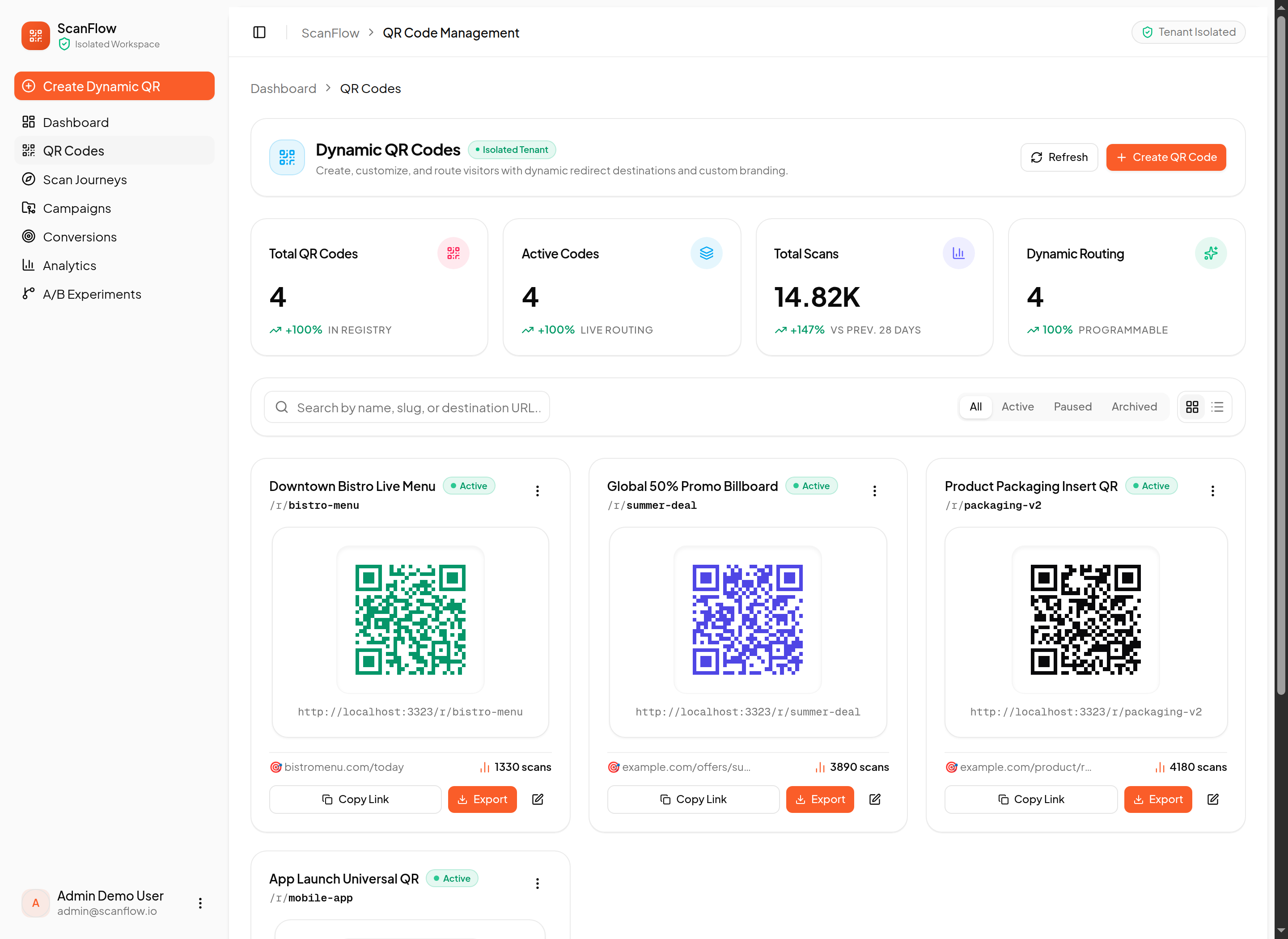 Dynamic QR Code Studio